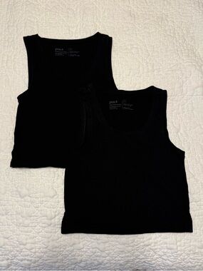 Pact cropped tank set of 2
